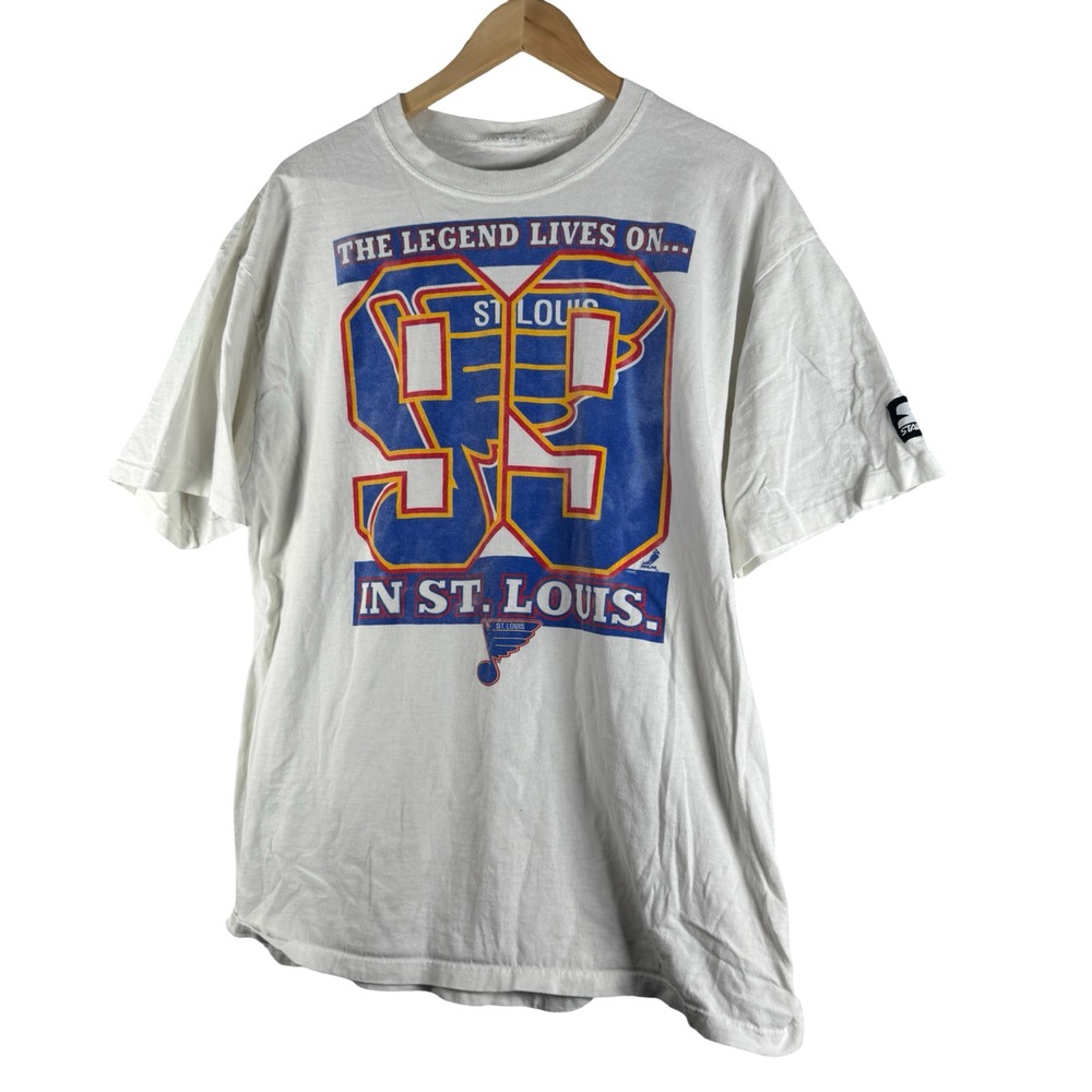 Vintage The Legend Lives On 99 St Louis Tshirt Single Stitch Shirt Sz XL